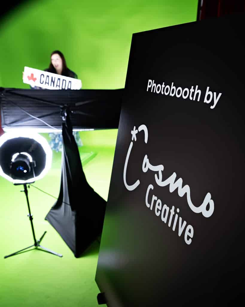 Cosmo photo booth at a gala event